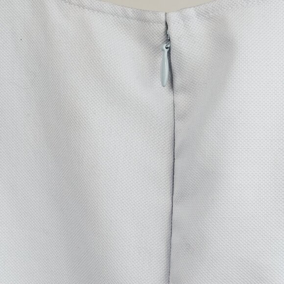 Alexander McQueen Resort 2014 Powder Blue Cotton-Crepe Peplum Top - Picture 6 of 11